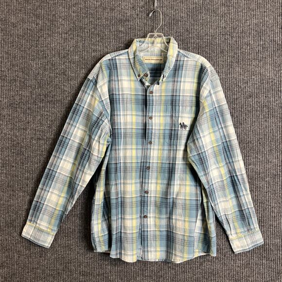 Bit & Bridle Other - Bit & Bridle Mens Button Up Shirt Size XL Plaid Multi Color Cotton Long Sleeve